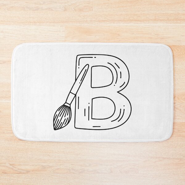 Item preview, An Illustration of a Brush Beside Letter B designed and sold by rasagamastore.
