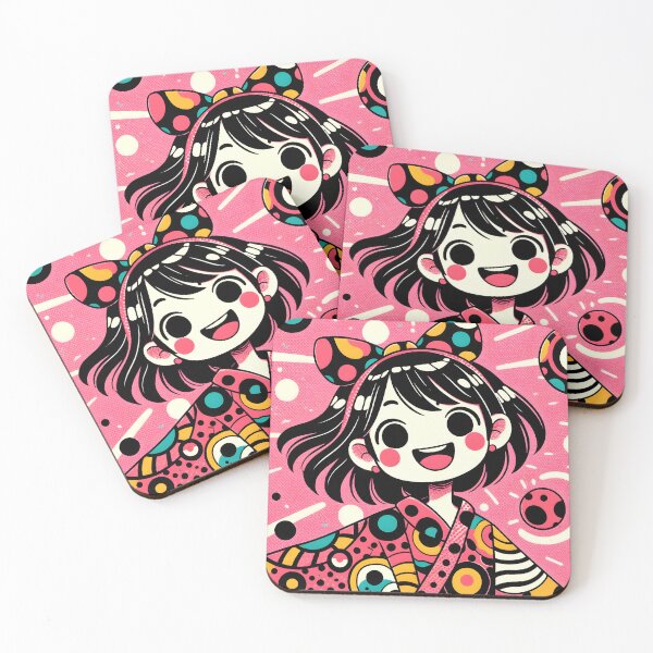 Item preview, Playful Girl Yayoi Style designed and sold by unrealartwork.