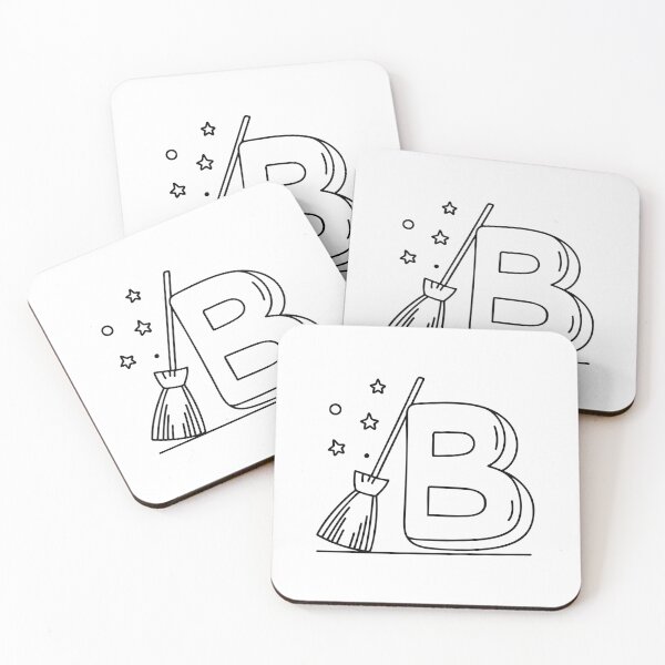 Item preview, An Illustration of Broom Beside Letter B designed and sold by rasagamastore.
