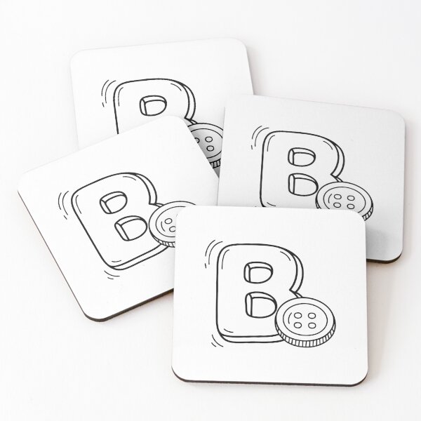 Item preview, An Illustration of Button Beside Letter B designed and sold by rasagamastore.