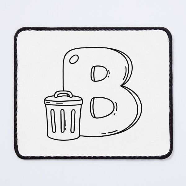 Item preview, An Illustration of Bin Beside Letter B designed and sold by rasagamastore.