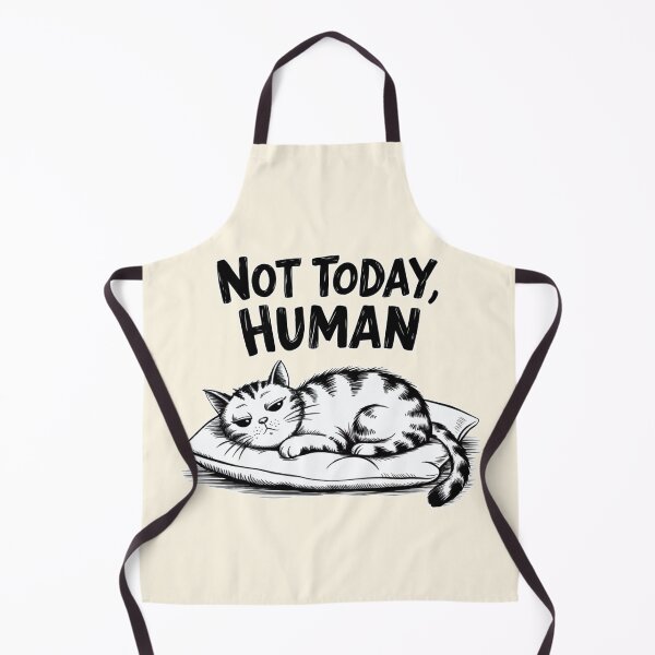 Item preview, Not Today Human Grumpy Cat Illustration designed and sold by Dream-Fab.