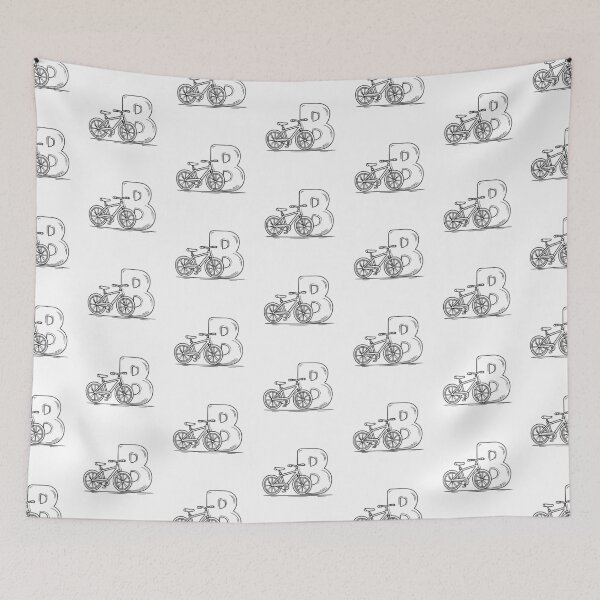 Item preview, An Illustration of Bike Beside Letter B designed and sold by rasagamastore.