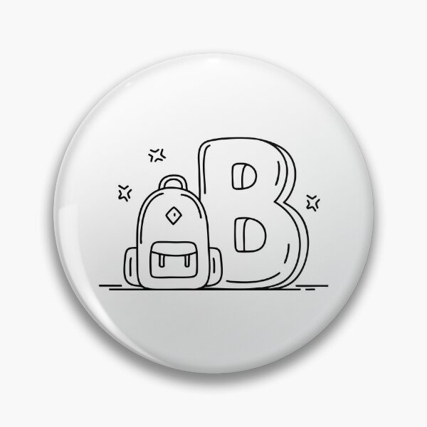 Item preview, An Illustration of Backpack Beside Letter B designed and sold by rasagamastore.