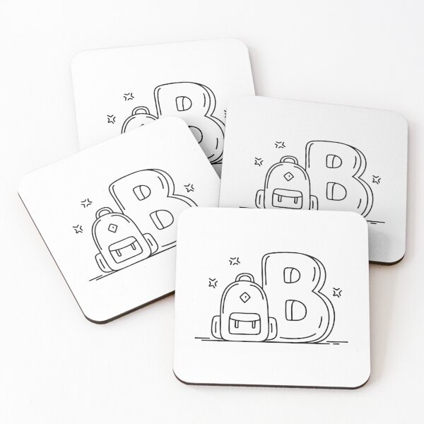 Item preview, An Illustration of Backpack Beside Letter B designed and sold by rasagamastore.