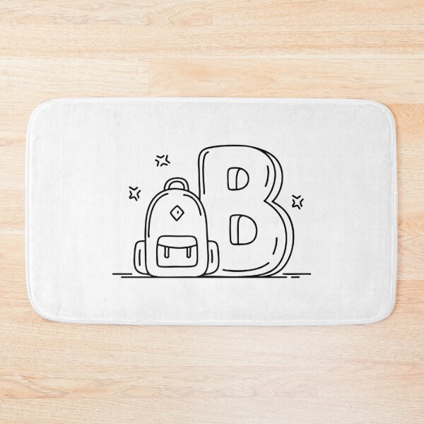 Item preview, An Illustration of Backpack Beside Letter B designed and sold by rasagamastore.