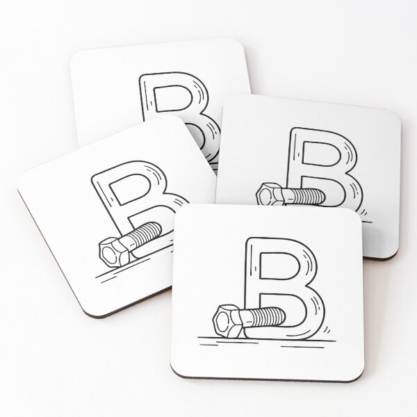 Item preview, An Illustration of Bolts Beside Letter B designed and sold by rasagamastore.