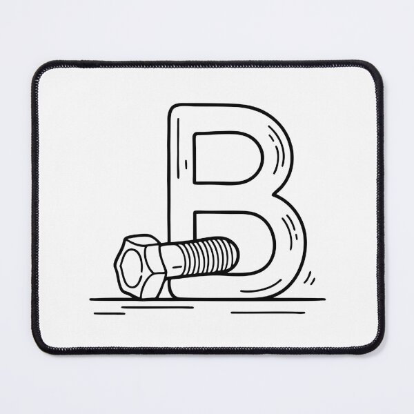 Item preview, An Illustration of Bolts Beside Letter B designed and sold by rasagamastore.