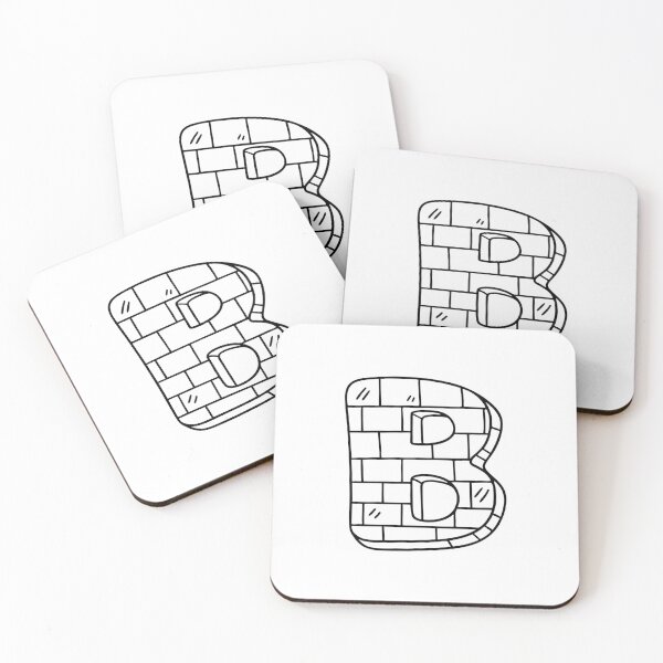 Item preview, An Illustration of Brick Wall Beside Letter B designed and sold by rasagamastore.