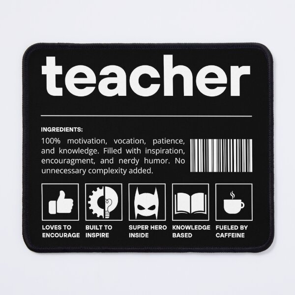 Item preview, Teacher Definition Barcode, Best Teacher Gift designed and sold by lagunaklein.
