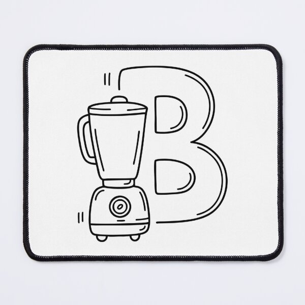 Item preview, An Illustration of Blender Beside Letter B designed and sold by rasagamastore.