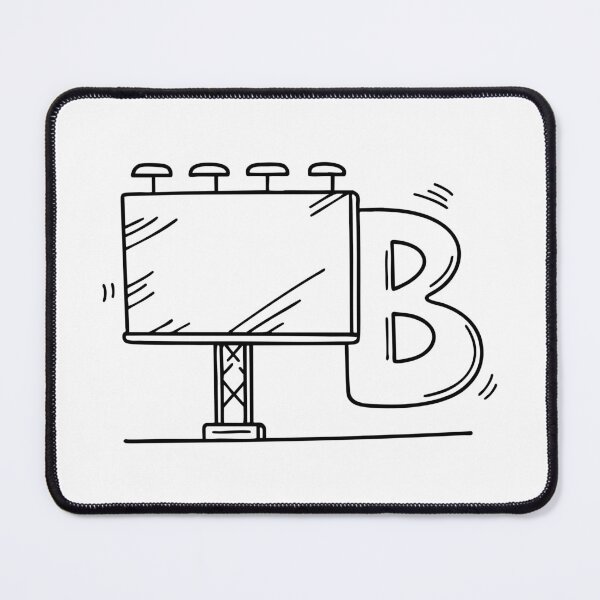 Item preview, Wide Billboard Beside Modern Letter B designed and sold by rasagamastore.
