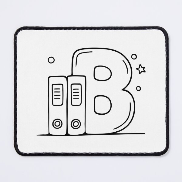 Item preview, An Illustration of Binders Beside Letter B designed and sold by rasagamastore.