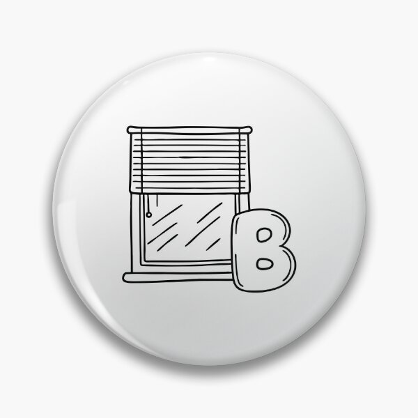 Item preview, An Illustration of Window Blinds and Big Letter B designed and sold by rasagamastore.