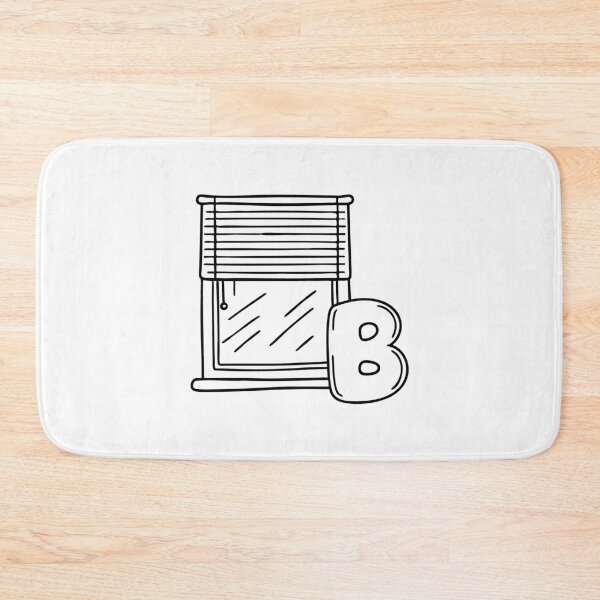 Item preview, An Illustration of Window Blinds and Big Letter B designed and sold by rasagamastore.