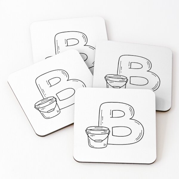 Item preview, An Illustration of Big Bucket Beside Letter B designed and sold by rasagamastore.