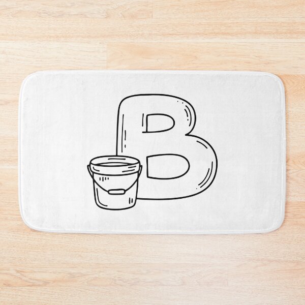 Item preview, An Illustration of Big Bucket Beside Letter B designed and sold by rasagamastore.