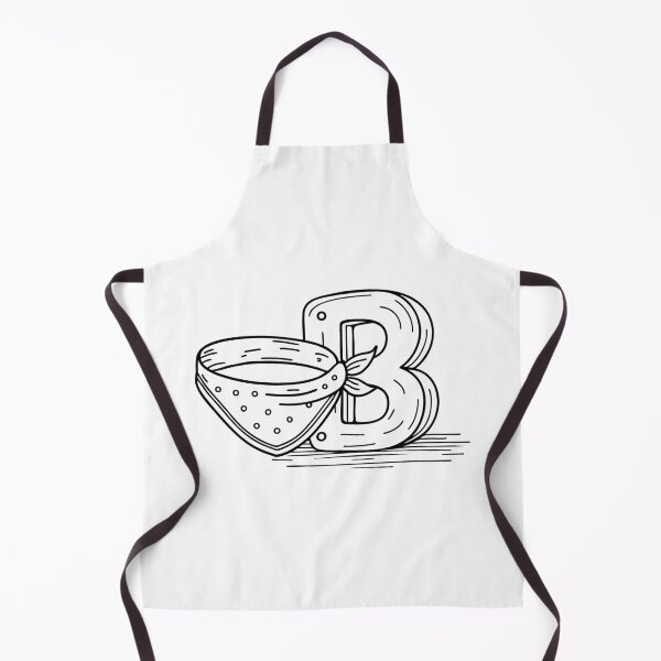 Item preview, An Illustration of Letter B Beside a Bandana designed and sold by rasagamastore.