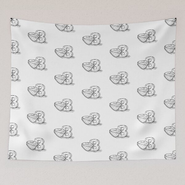 Item preview, An Illustration of Letter B Beside a Bandana designed and sold by rasagamastore.