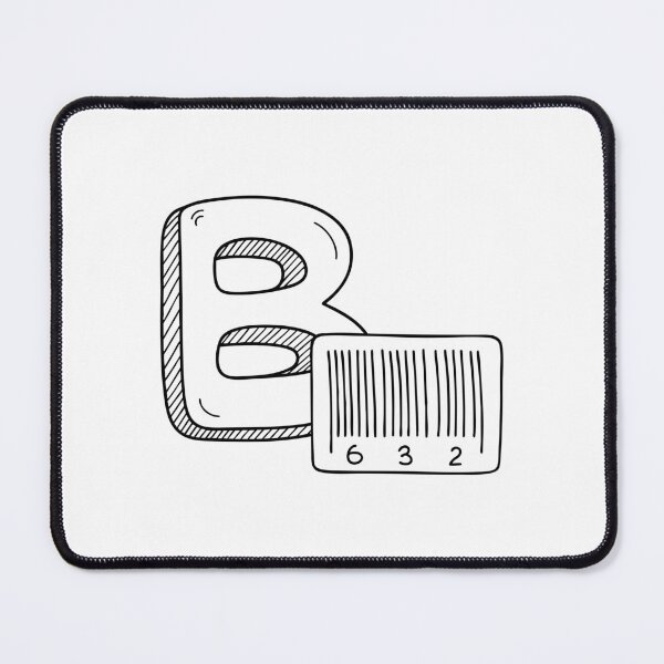 Item preview, An Illustration of Barcode Beside Letter B designed and sold by rasagamastore.