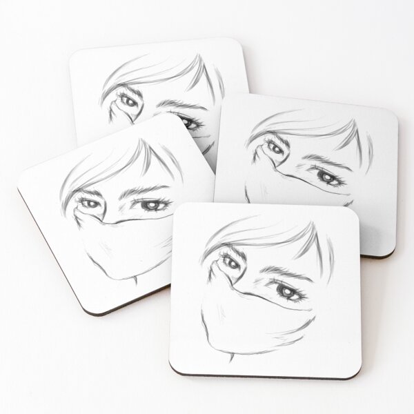 Item preview, A beautiful young woman wearing a face mask. designed and sold by NangKittipong.