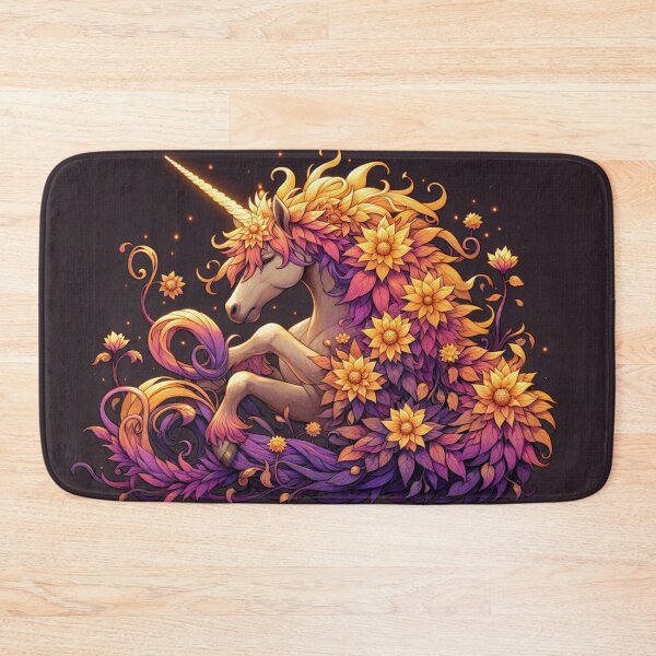 Item preview, Floral Unicorn designed and sold by TeslaSt0re.