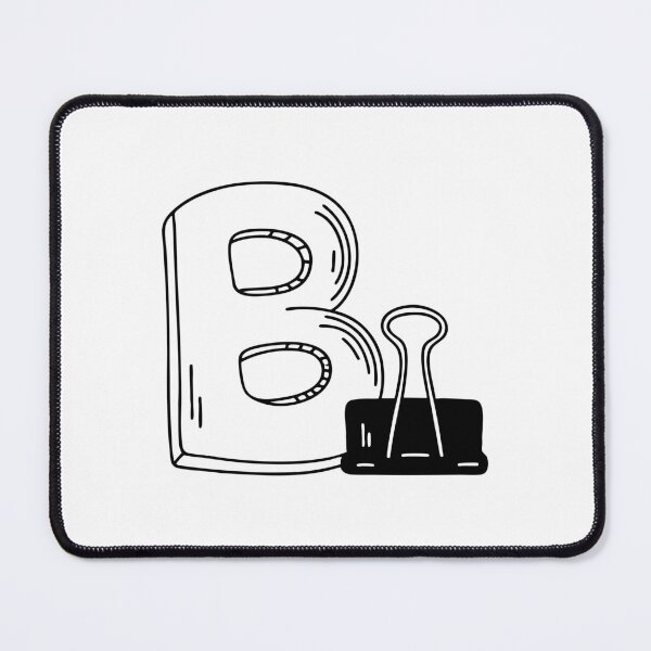 Item preview, An Illustration of Binder Clips Beside Letter B designed and sold by rasagamastore.