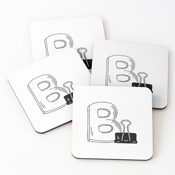 Item preview, An Illustration of Binder Clips Beside Letter B designed and sold by rasagamastore.