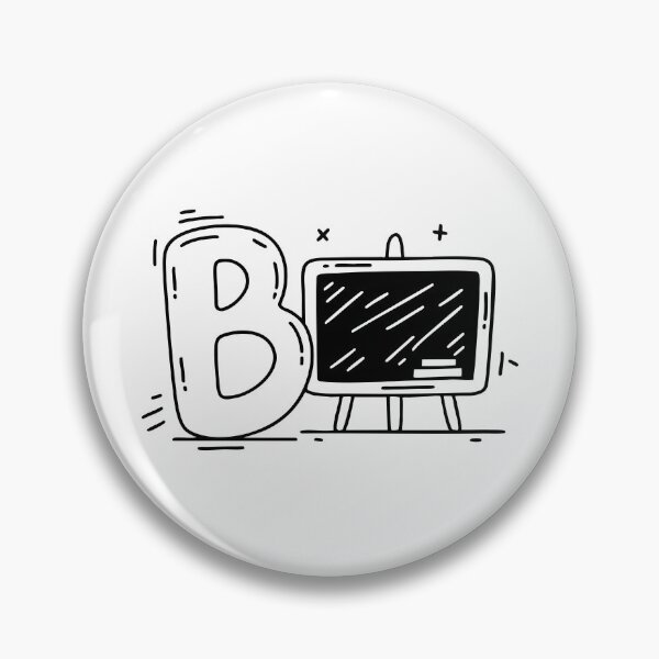 Item preview, An Illustration of Blackboard Beside Letter B designed and sold by rasagamastore.