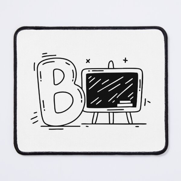 Item preview, An Illustration of Blackboard Beside Letter B designed and sold by rasagamastore.