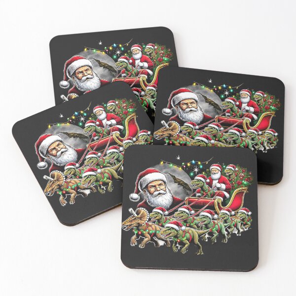 Item preview, Santa Dinosaur Sleigh Ride Christmas Fantasy Fun designed and sold by Nalin-Design.