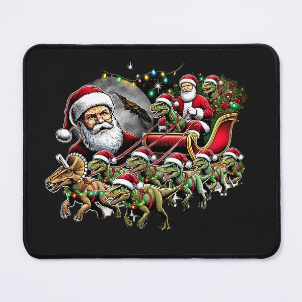 Item preview, Santa Dinosaur Sleigh Ride Christmas Fantasy Fun designed and sold by Nalin-Design.