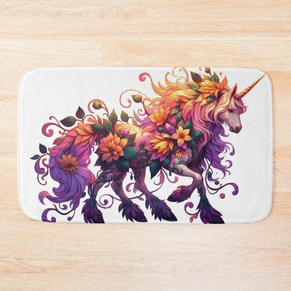 Item preview, Floral Unicorn's Graceful Stride designed and sold by TeslaSt0re.