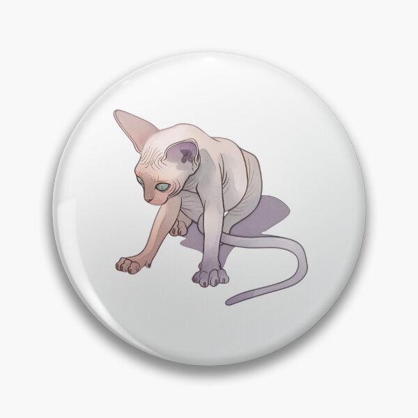 Item preview, A Sphynx cat illustration in watercolor beautifully captures designed and sold by kojinho.
