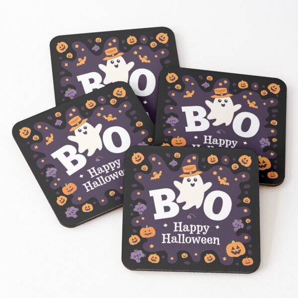 Item preview, Cute ghost alongside BOO and Happy designed and sold by Tee Studio.