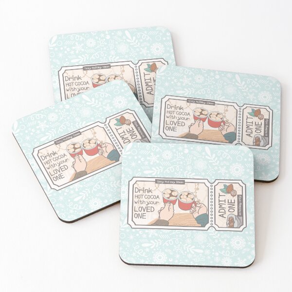 Item preview, Cozy Holiday Ticket to Drink Hot Cocoa with Your Loved One designed and sold by Khotekmei.