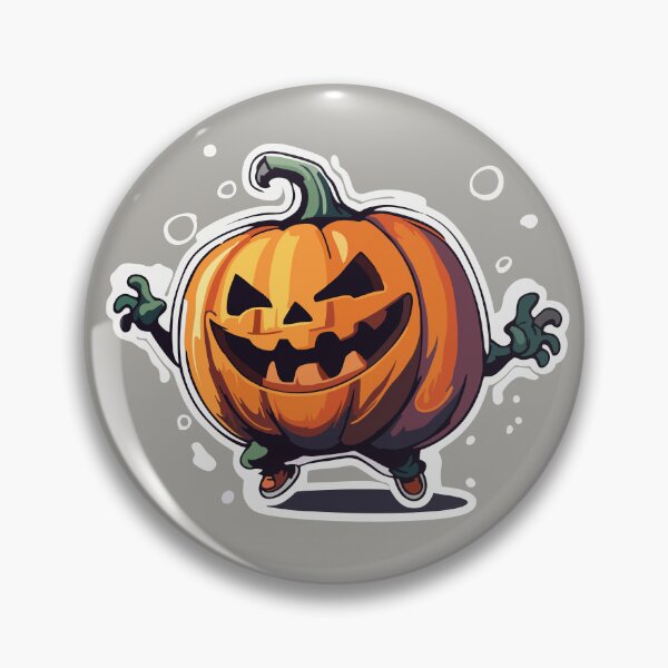 Item preview, Sticker - Screaming halloween pumpkin cute cartoon character designed and sold by Gabi.Media.