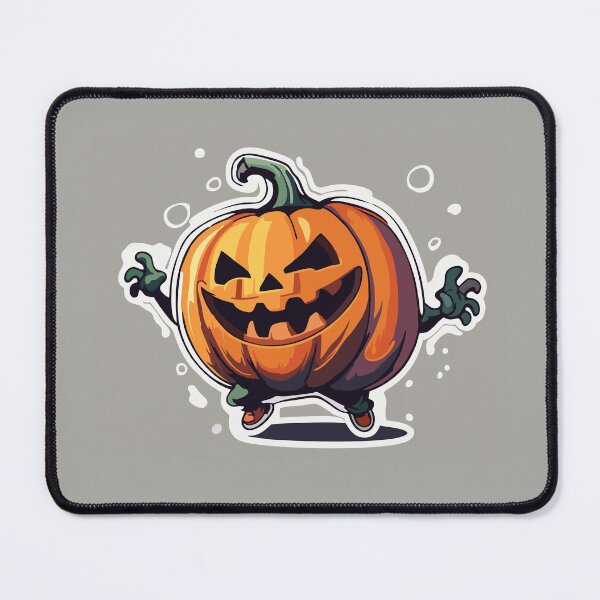 Item preview, Sticker - Screaming halloween pumpkin cute cartoon character designed and sold by Gabi.Media.
