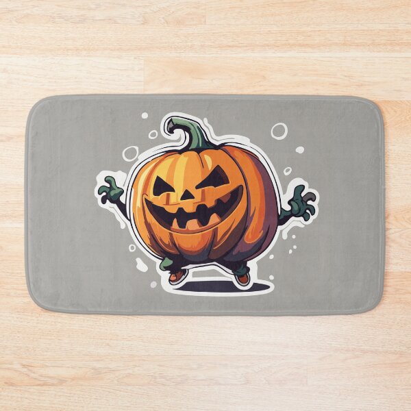 Item preview, Sticker - Screaming halloween pumpkin cute cartoon character designed and sold by Gabi.Media.