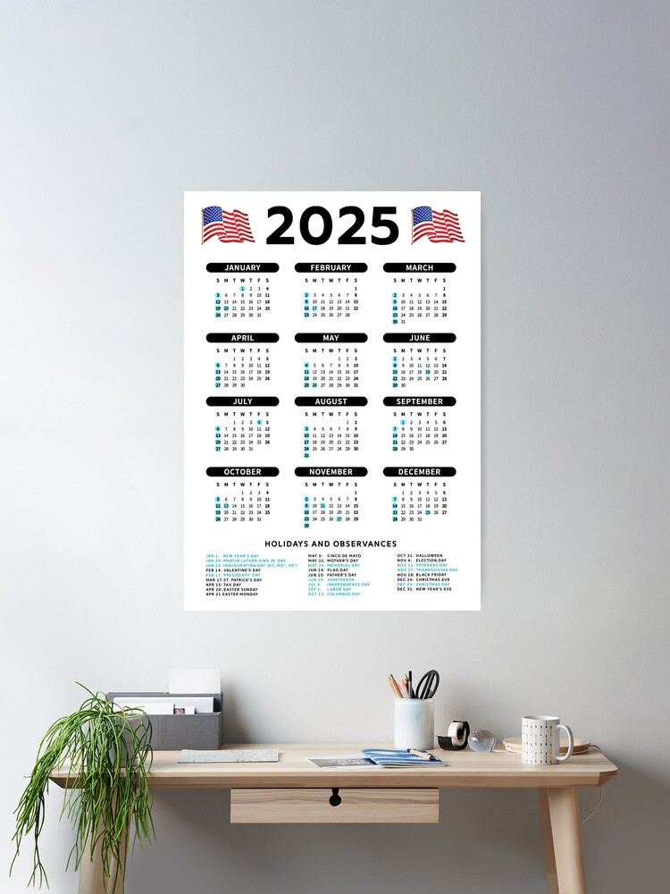 2025 Calendar With Holidays