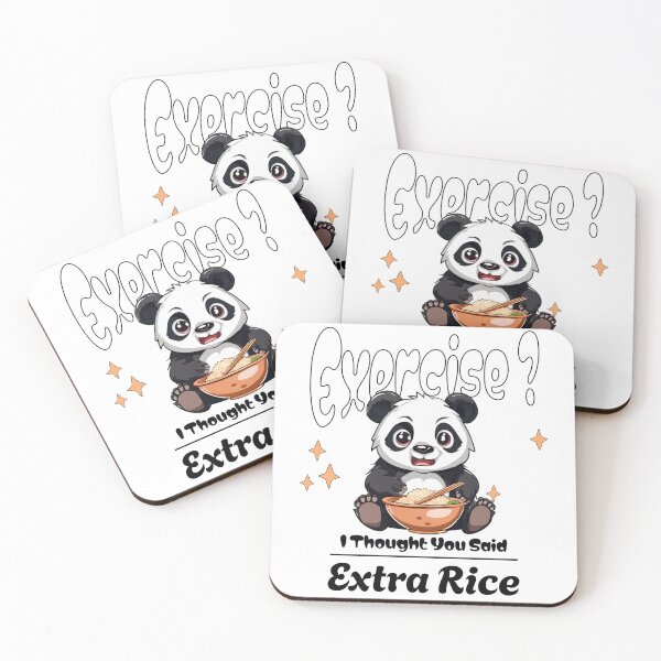 Item preview, Panda Exercise I Thought You Said Extra Rice designed and sold by wesdesignshop.