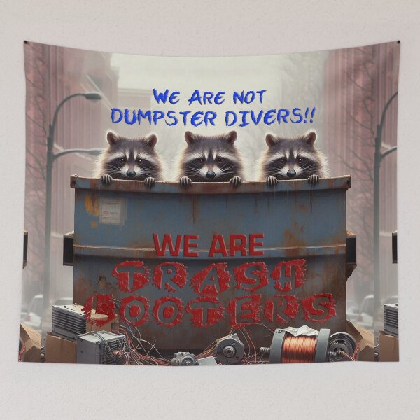 Item preview, Raccoon Trash Looters designed and sold by nikkolaus.