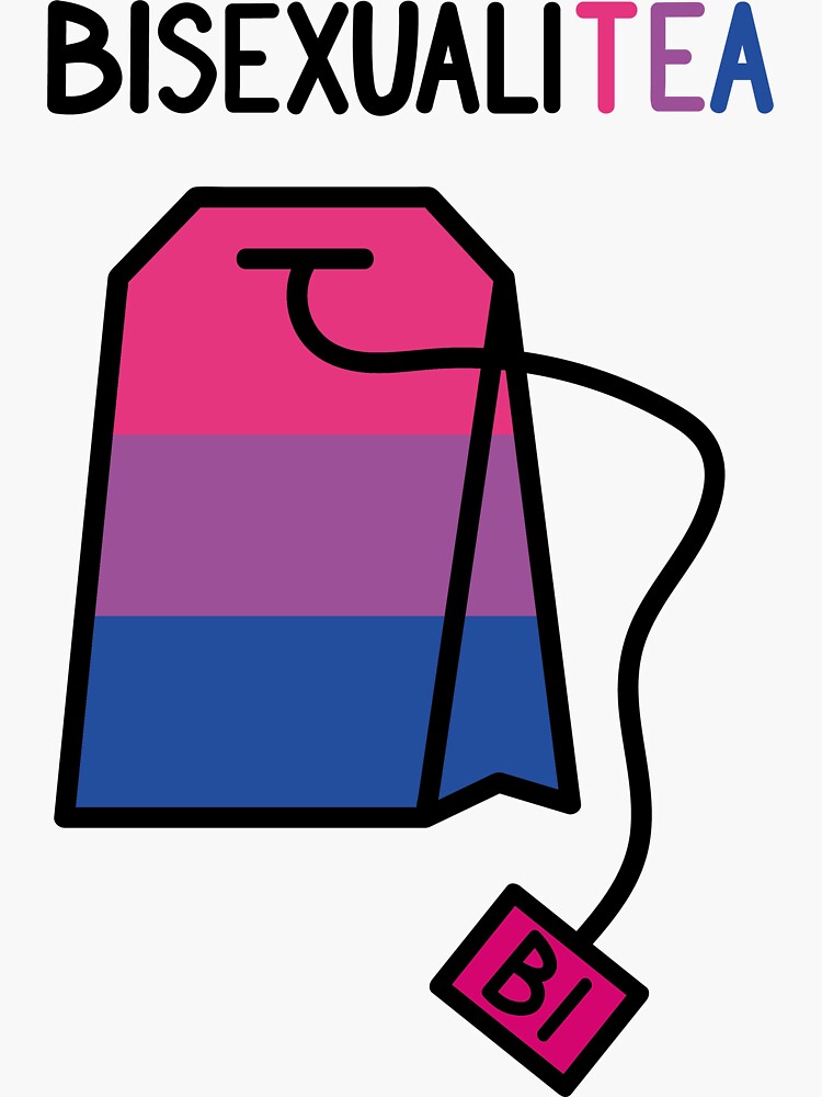 Aperçu 3 sur 3. Sticker avec l'œuvre Bisexualitea / lgbtea créée et vendue par JolineCreations.