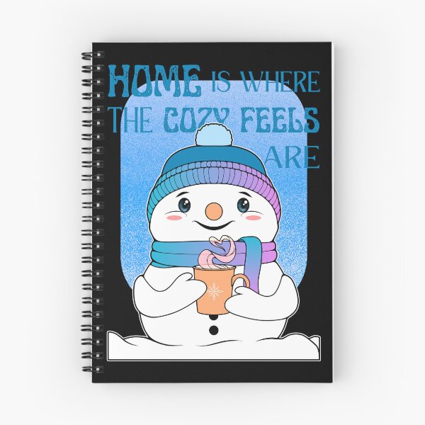Item preview, Home Is Where The Cozy Feels Are | Kawaii Snowman designed and sold by ObsidianDaz.