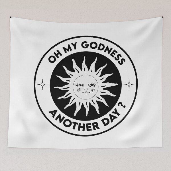 Item preview, Oh My Goddess, Another Day | Black and white designed and sold by BforBee.