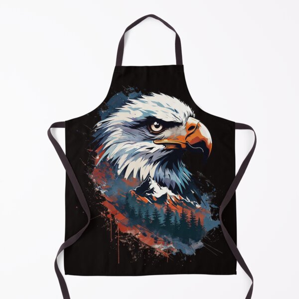 Item preview, Eagle Head and Stylized Mountain designed and sold by Aise06.