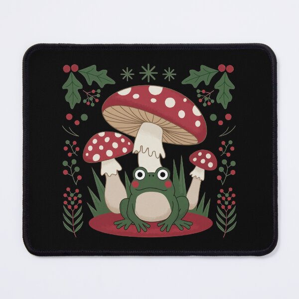 Item preview, Cottagecore Aesthetic Frog Mushroom Christmas designed and sold by thespecialtyhub.