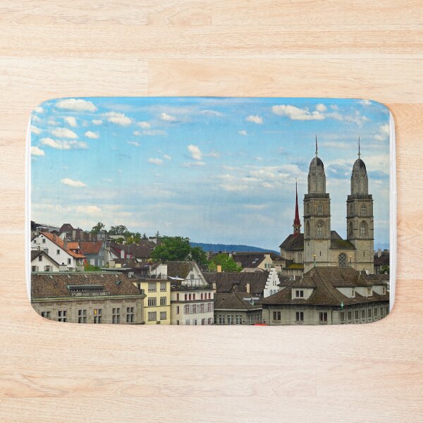 Item preview, Grossmunster cathedral towers in Zurich, Switzerland designed and sold by goceris.