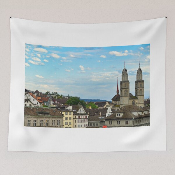 Item preview, Grossmunster cathedral towers in Zurich, Switzerland designed and sold by goceris.