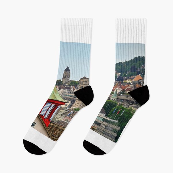 Item preview, Buildings and churches old town Zurich skyline, Switzerland designed and sold by goceris.